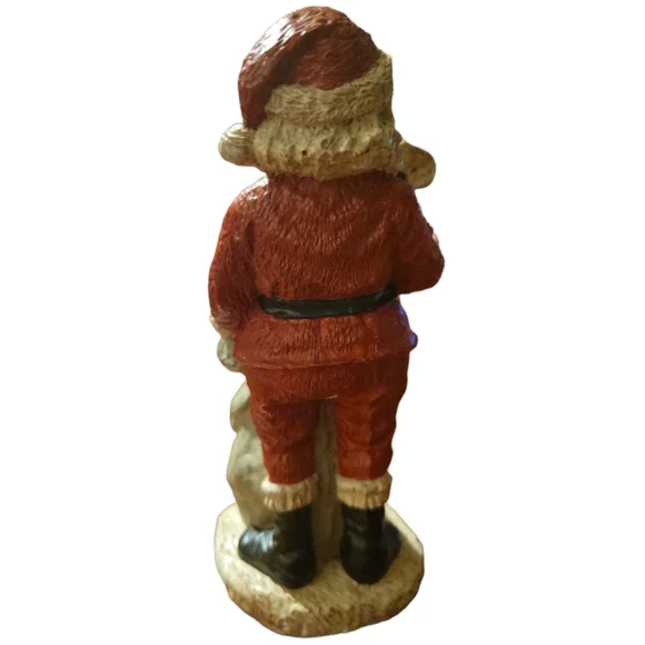Vtg 1991 Stamped Santa Claus Christmas Story Good & Naughty List Statue Figurine - Picture 4 of 8